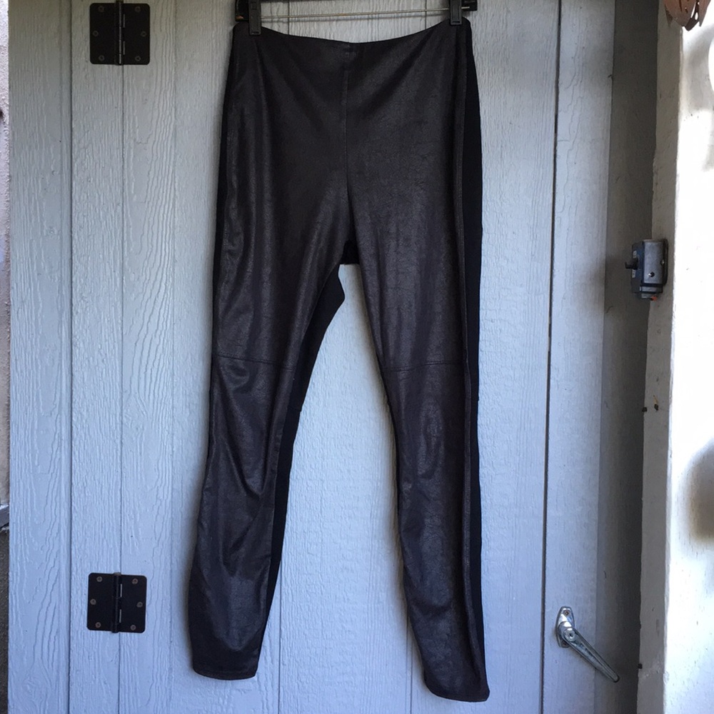 Faux leather black leggings from Nordstrom’s Large